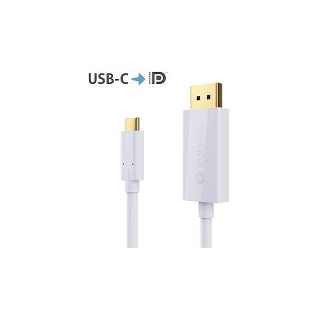 Câble DisplayPort-USB-C 1m