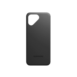 Schwarze Rückseitenabdeckung des Fairphone 5