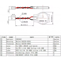 BIOS-Batterie CR2032 3 V 220 mAh